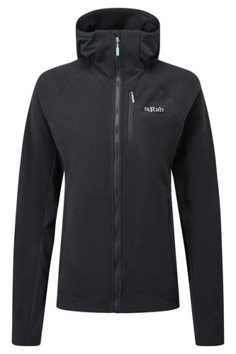 Gråsvart fleecejakke til dame