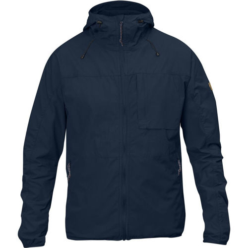 mørkblå vindjakke til herre