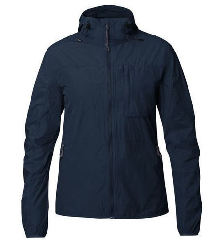 blå vindjakke til dame