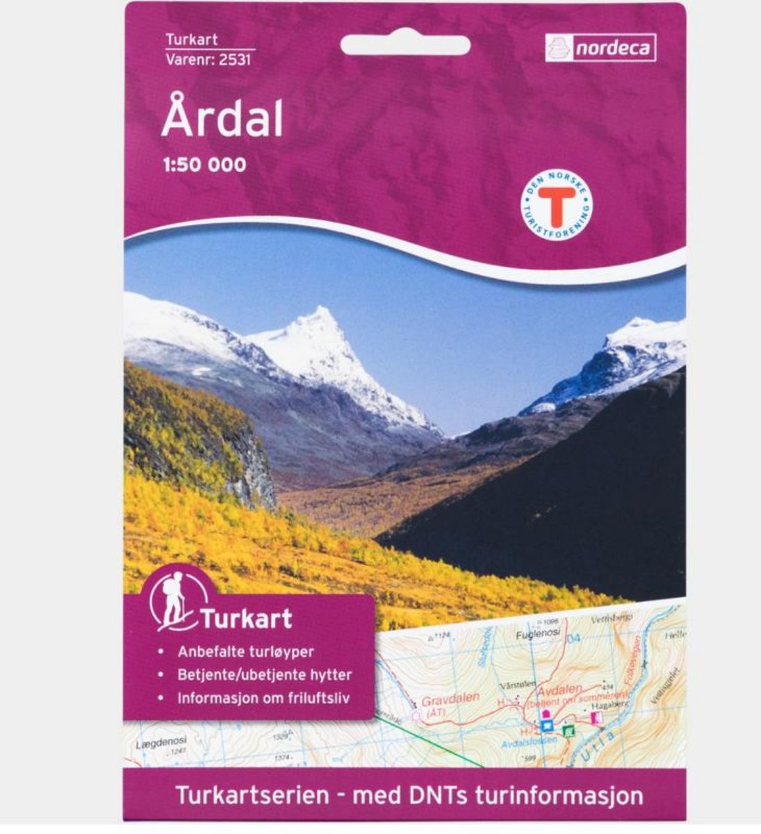 Bilde av Årdal 1:50 000