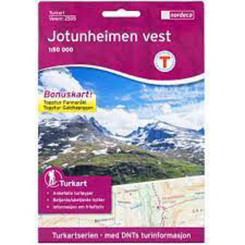 Bilde av Jotunheimen vest 1:50 000