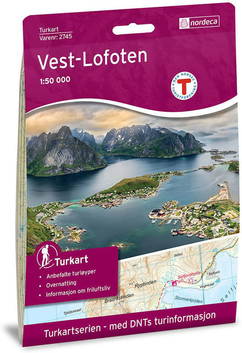 Bilde av Vest-Lofoten 1:50 000