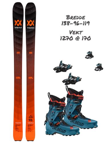 Bilde av Toppturpakke Rise Beyond96 - Dalbello Quantum Free 130