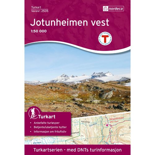 Bilde av Jotunheimen vest 1:50 000