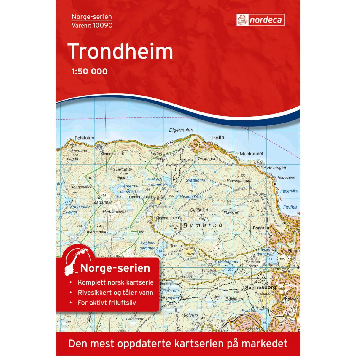 Bilde av Trondheim 1:50 000