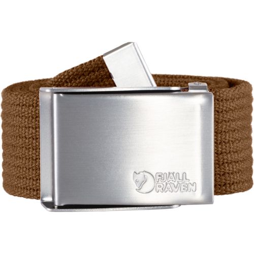 Vis detaljer for Canvas Belt, Timber Brown brunt belte med metallspenne