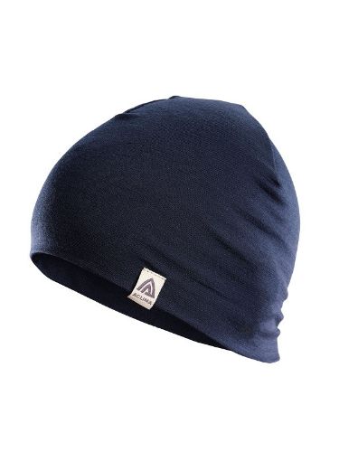 tynn lue i merinoull i fargen mørk blå.