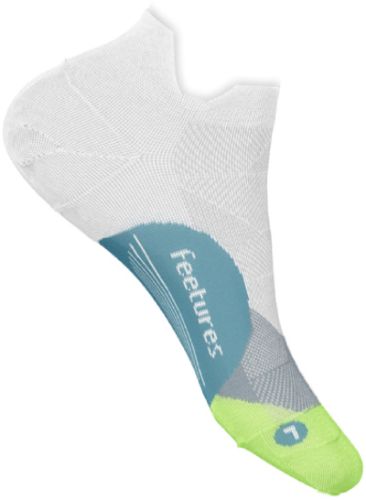 Tynne sokker fra Feetures i fargen White Lime