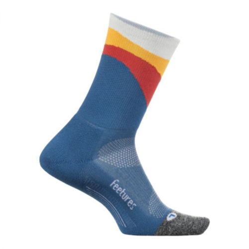 Sokker fra Feetures: Elite Ultra Light Mini Crew i fargen Retrograde blue