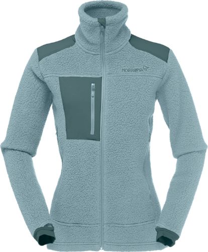 Bilde av Trollveggen Thermal Pro Jacket - en varm fleecejakke til dame fra Norrøna i fargen Termaline 