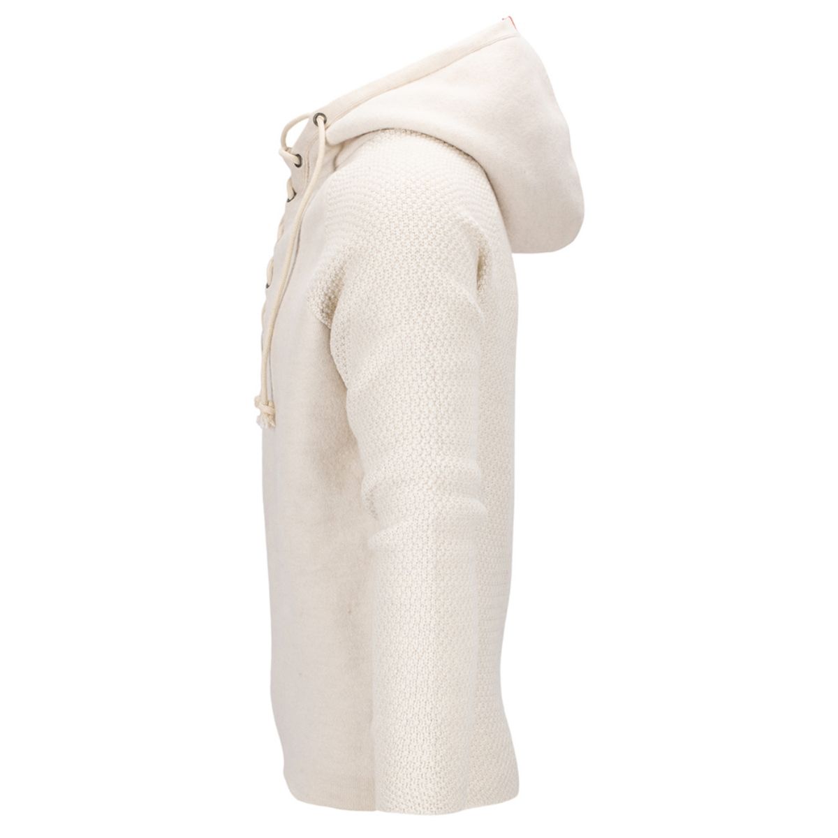 Bilde av Boiled Hoodie Laced Mens - en hettegenser fra Amundsen Sport i ull til herre i fargen Oatmeal