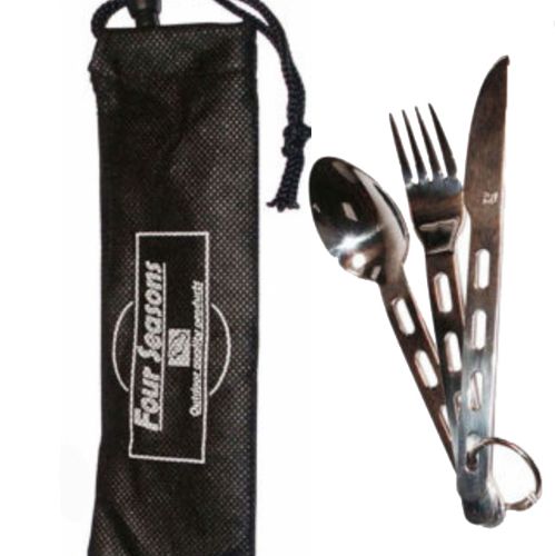 Spisebestikk i stål fra Four season til turen