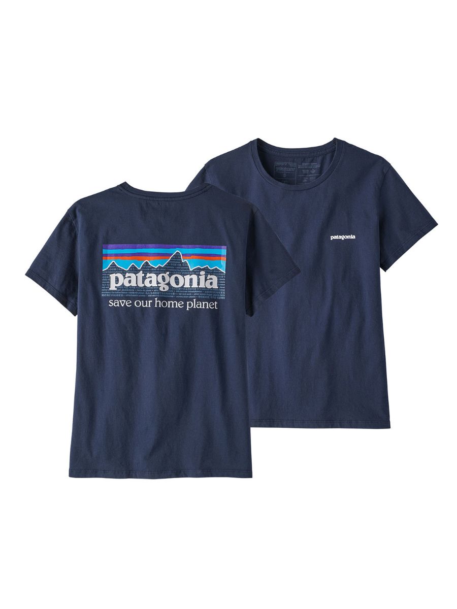Patagonia W's P-6 Mission Organic T-Shirt i fargen New Navy. Tskjorte til dame fra Patagonia.