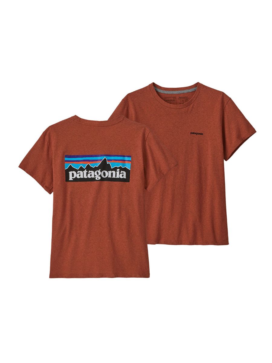 Patagonia W's P-6 Logo Responsibili-Tee (Quartz Coral)