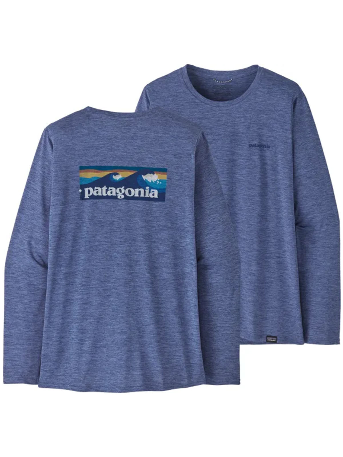 Patagonia L/S Cap Cool Daily Graphic P45175-Boardshort Logo: Blue Se utvalg i nettbutikken | Bruun.no