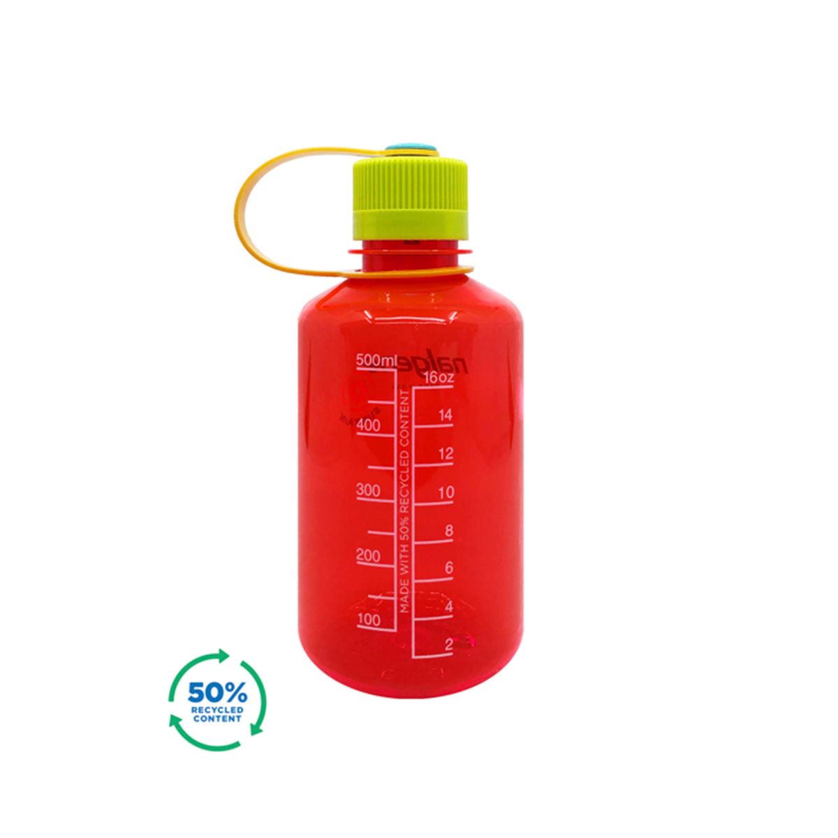 drikkeflaske i 50% resirkulert materiale. BPA-fr