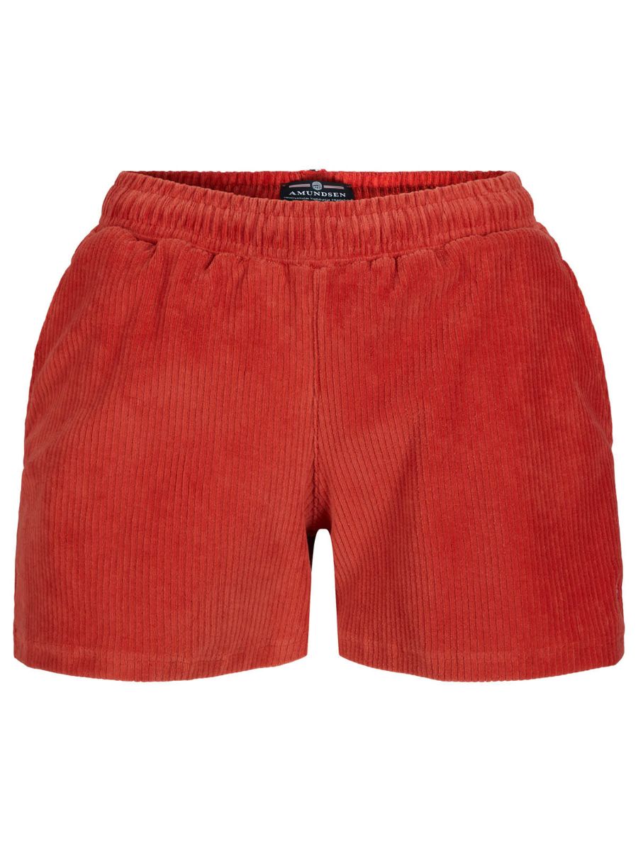 Amundsen 4incher Comfy Cord Shorts Womens i fargen Red Clay