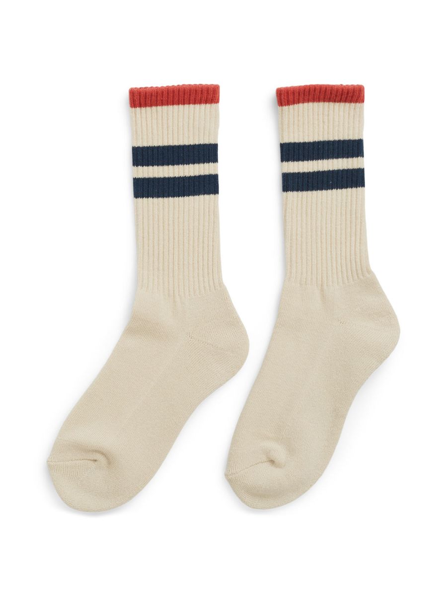 Sokker fra Amundsen: Oslo Crew Socks i fargen Natural Navy