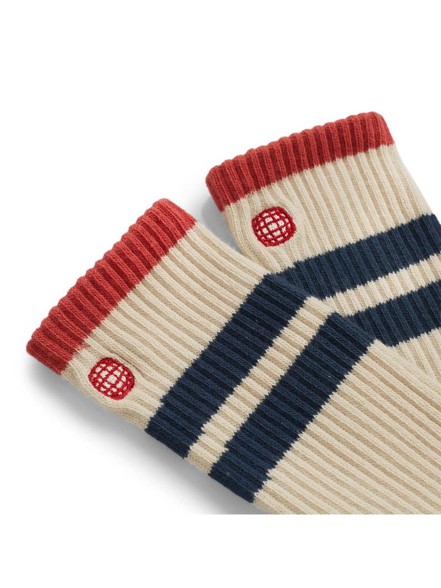 Sokker fra Amundsen: Oslo Crew Socks i fargen Natural Navy