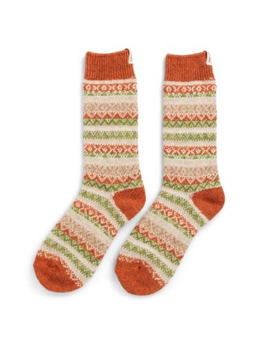 Amundsen Skauen Mid Calf Sock i fargen Desert. Stretchy ullsokker fra Amundsen