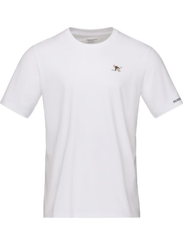 Norrøna /29 Cotton Activity Embroidery T-shirt: hvit bomullstskjorte til herre fra Norrøna