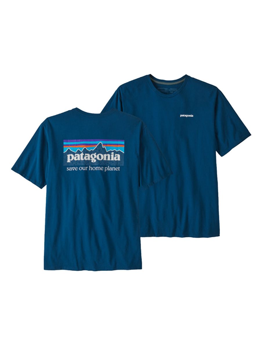 Patagonia M's P-6 Mission Organic T-Shirt i fargen Lagom Blue. T-skjorte til herre fra Patagonia