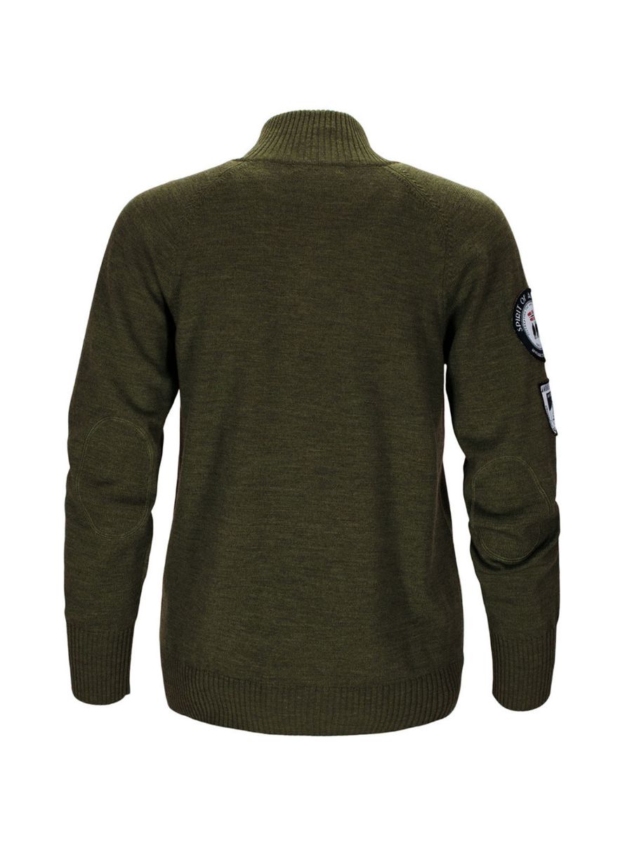 Amundsen Peak Half Zip Mens i fargen Earth. Ullgenser fra Amundsen til herre. 