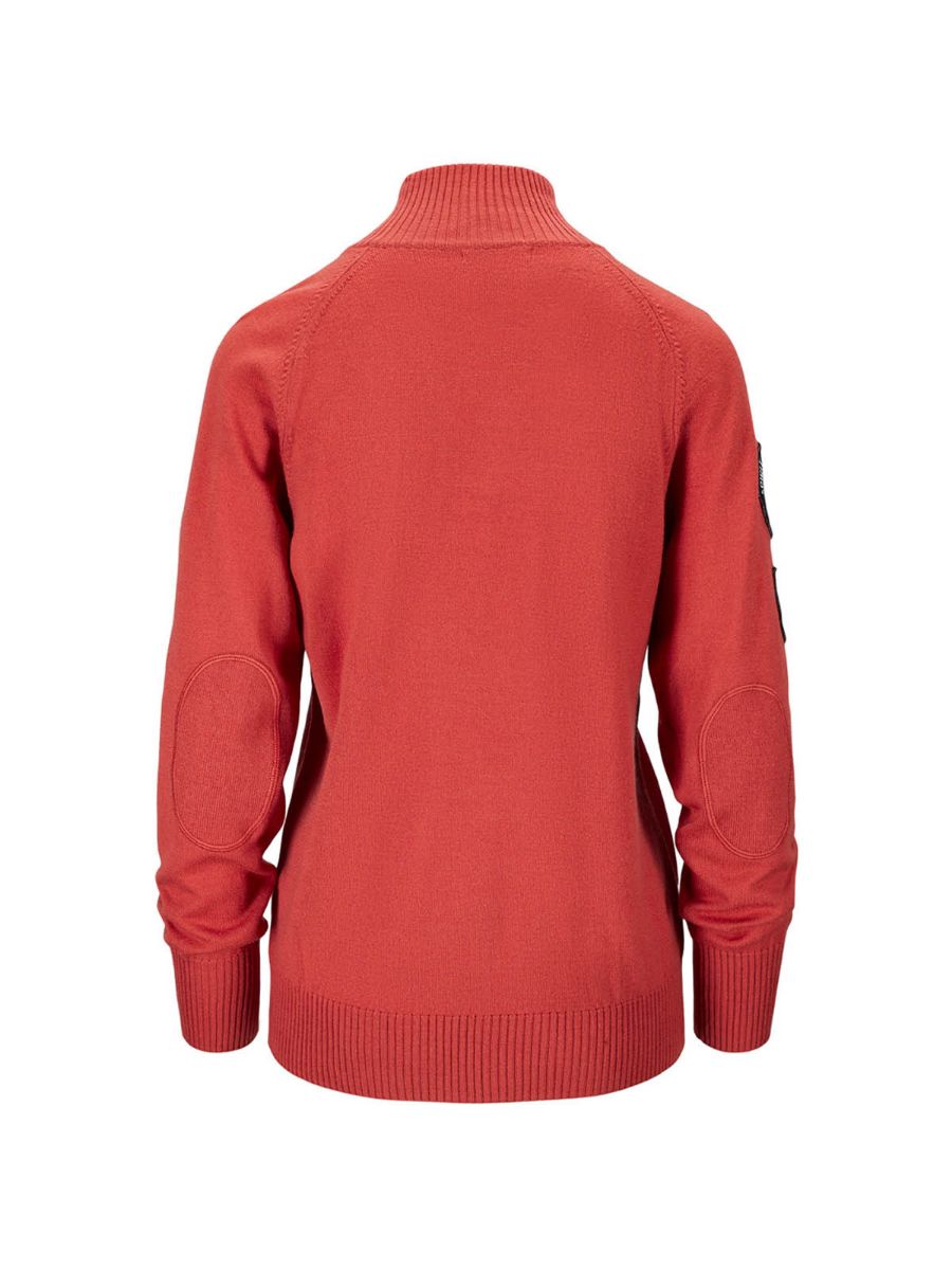 Amundsen Peak Half Zip Womens i fargen Weathered Red. Ullgenser fra Amundsen til dame