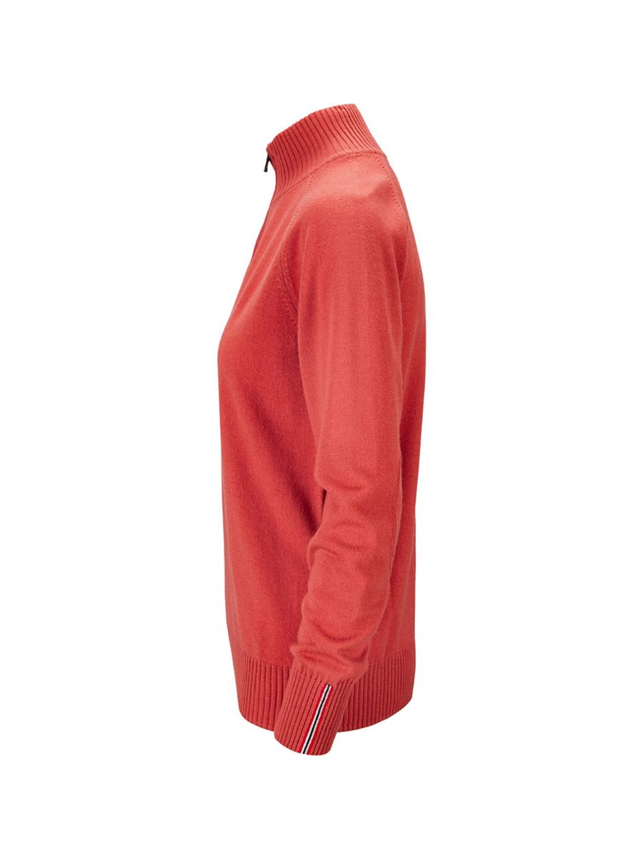 Amundsen Peak Half Zip Womens i fargen Weathered Red. Ullgenser fra Amundsen til dame