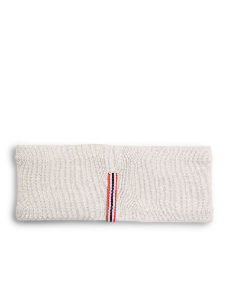 Amundsen Headband i fargen White med ton-i-ton logo. Pannebånd fra Amundsen