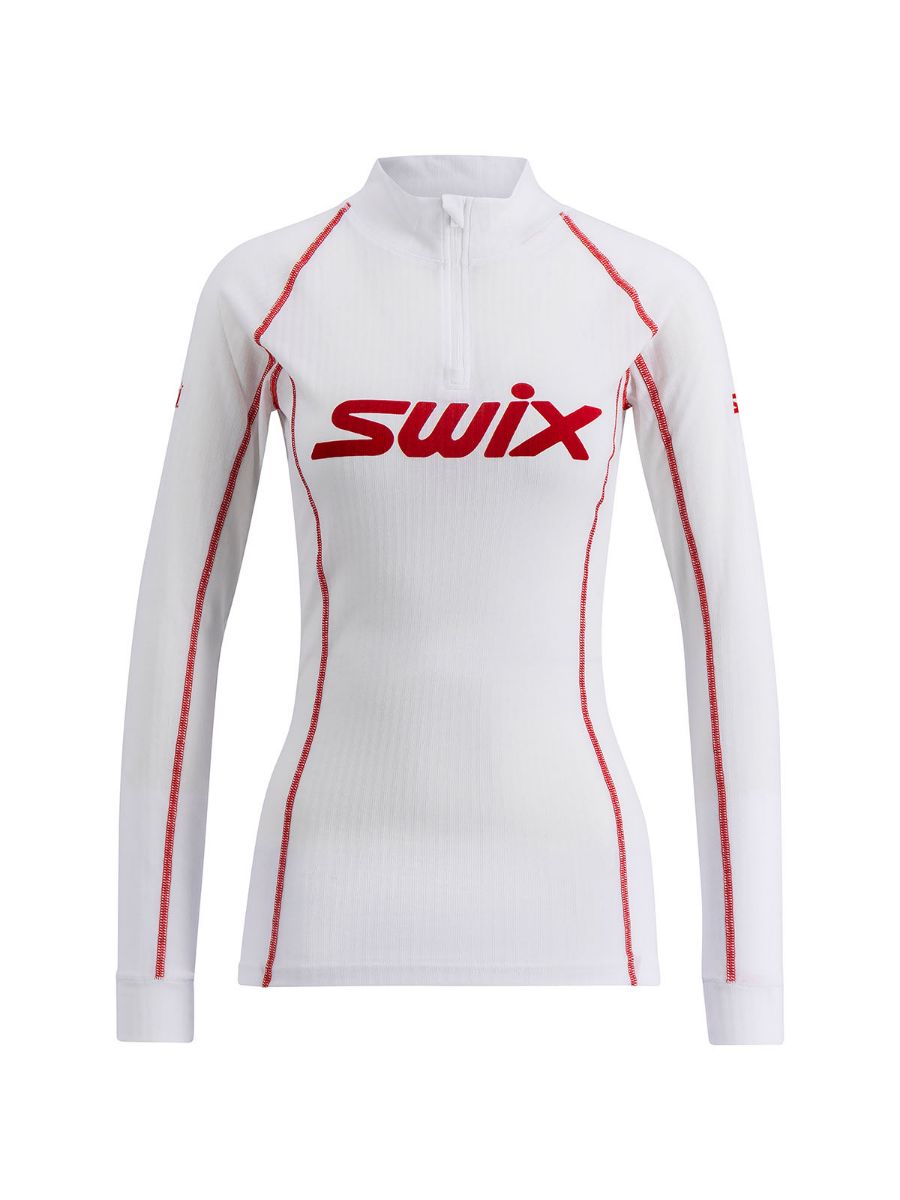 Swix RaceX Classic Half Zip W i fargen Bright White/Swix Red. Superundertøy fra Swix til dame. 