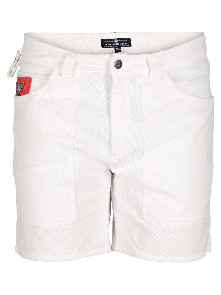 Amundsen 7incher Concord Garment Dyed Shorts Mens. Hvit shorts fra Amundsen til herre