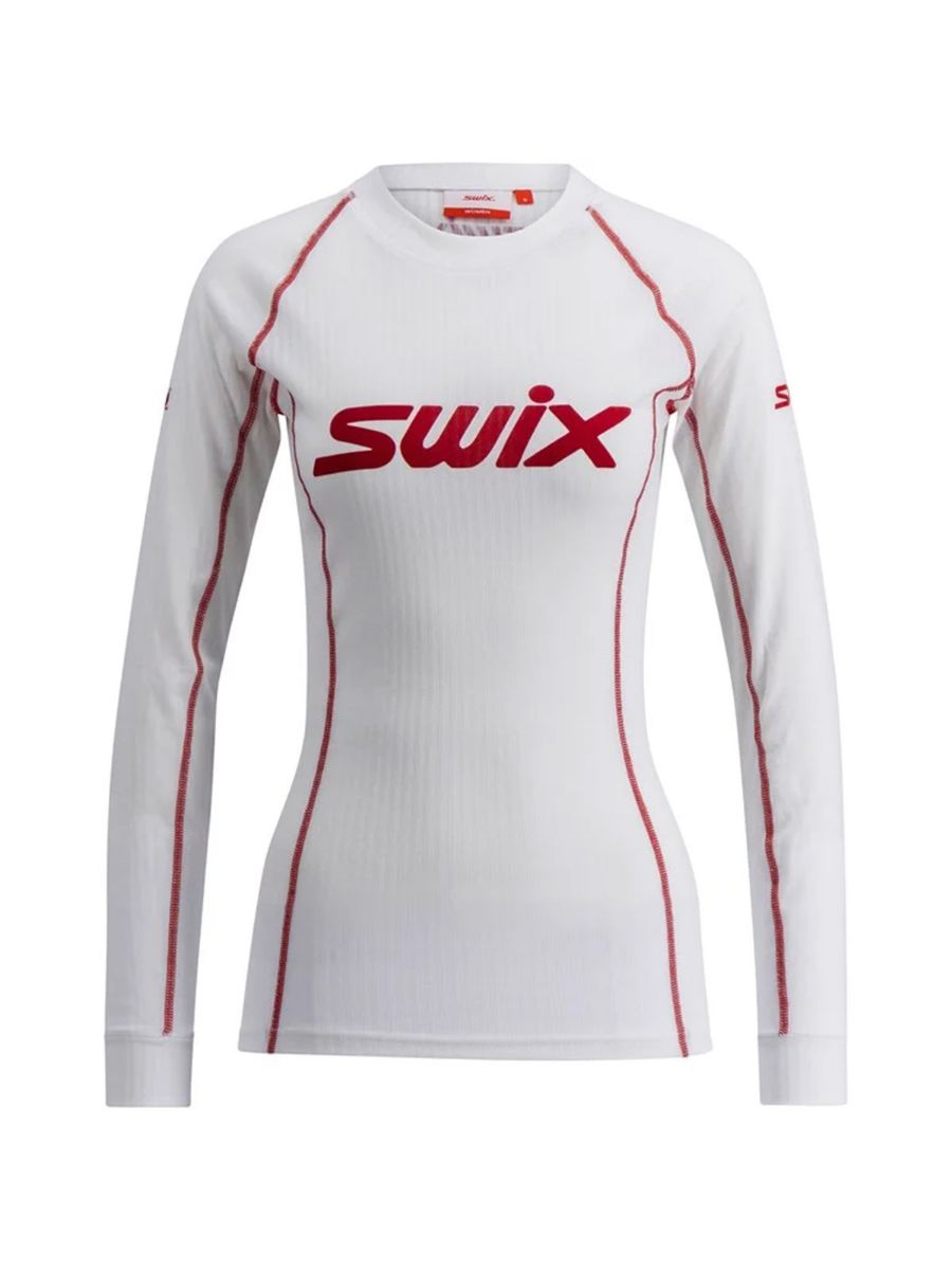 Swix RaceX Classic Long Sleeve W i fargen Bright White/Swix Red. Superundertøy fra Swix til dame. 