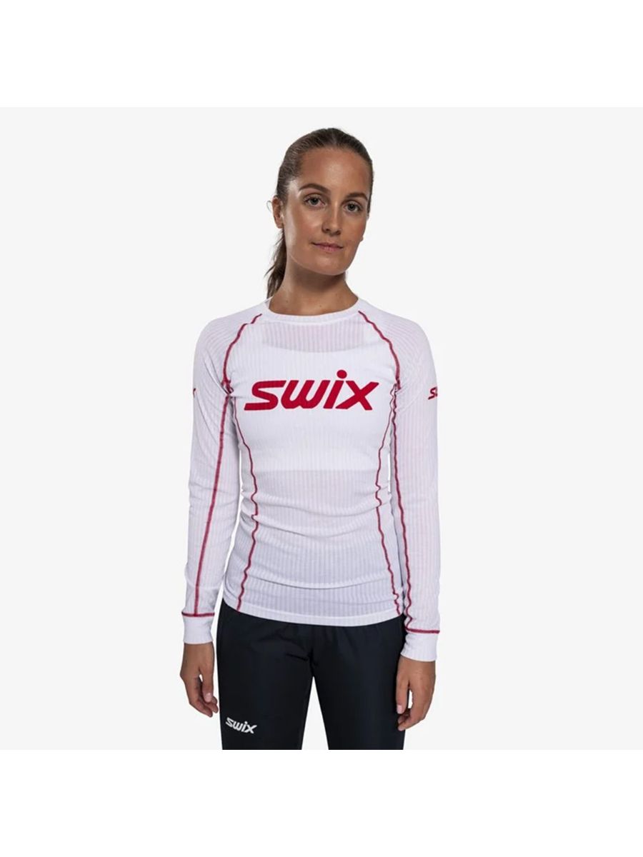 Swix RaceX Classic Long Sleeve W i fargen Bright White/Swix Red. Superundertøy fra Swix til dame. 