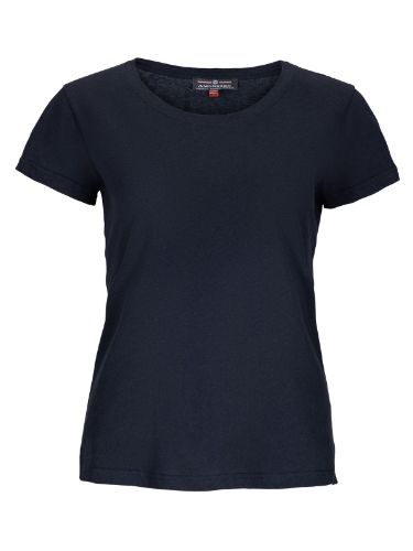 Amundsen Linen Tee Womens i fargen Faded Navy. Mørk blå t-skjorte fra Amundsen