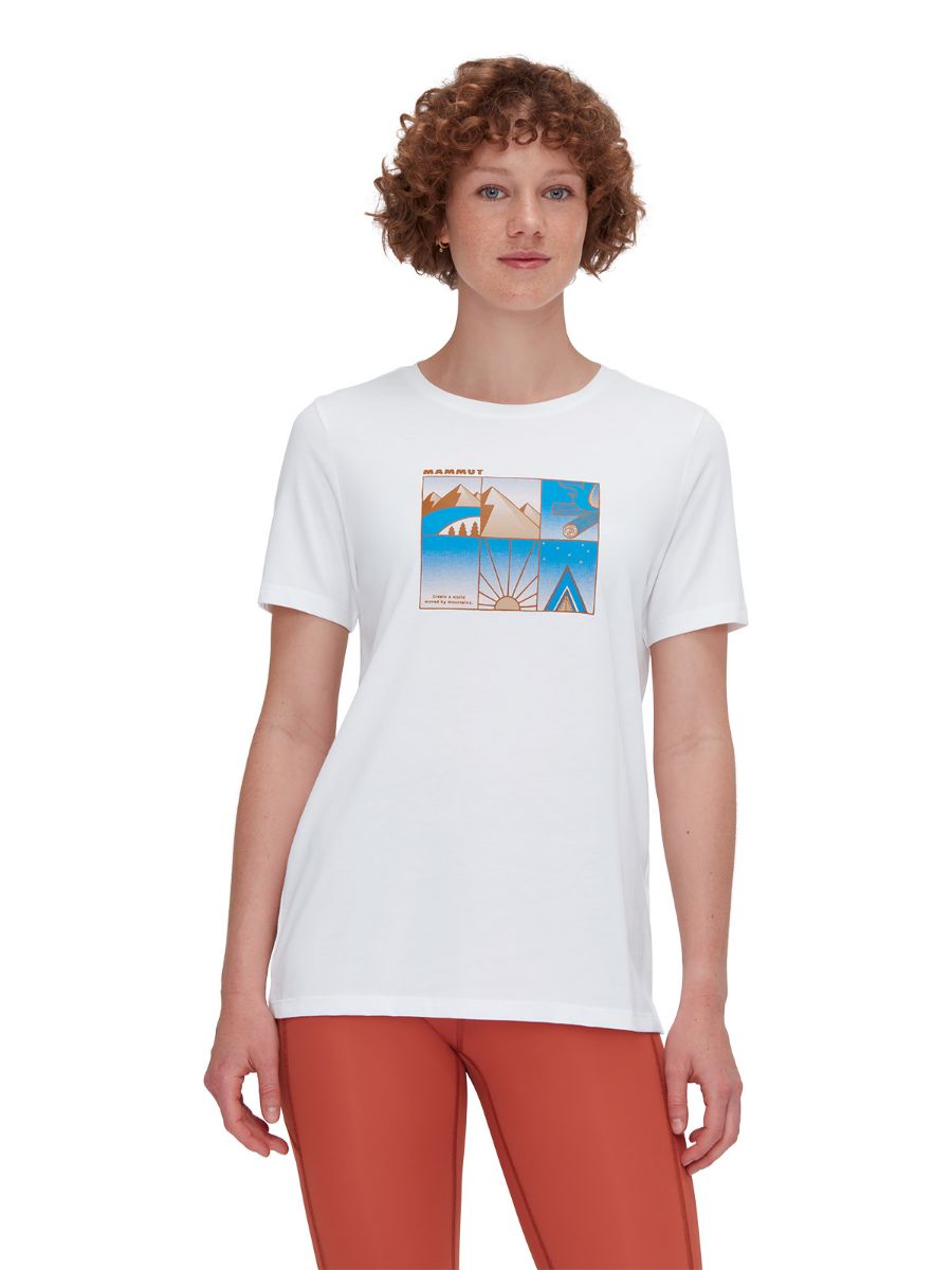 Mammut Core T-shirt Womens Outdoor i fargen White. Hvit t-skjorte til dame
