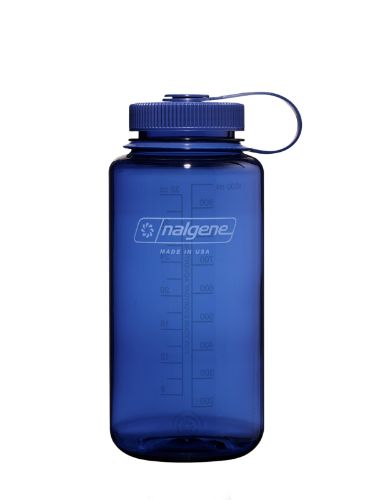 Nalgene 1L Wide Mouth i fargen Denim. Drikkeflaske fra Nalgene.	