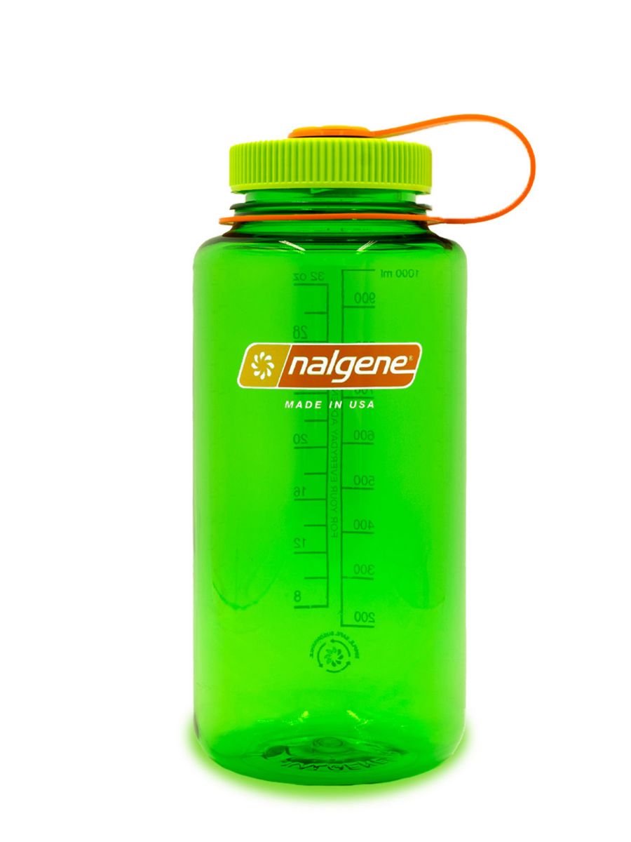 Grønn drikkeflaske med stor drikkeåpning. BPA-fri	