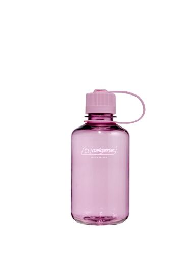 Nalgene 0,5L Narrow Mouth i fargen Cherry Blossom. Flaske fra Nalgene i en fin rosafarge.	