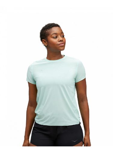 Hoka W Airolite Run Short Sleeve Cloudless. Treningstrøye til dame fra Hoka