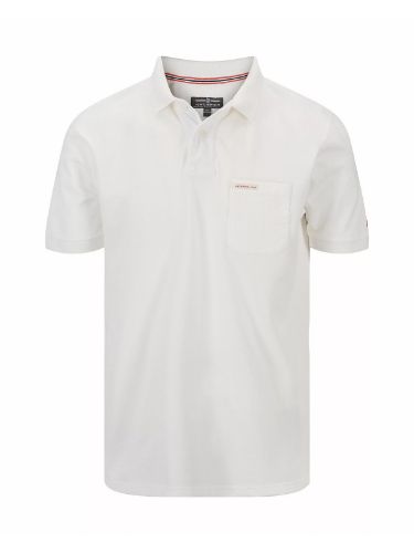 Klassisk Pique til herre fra Amundsen i hvit