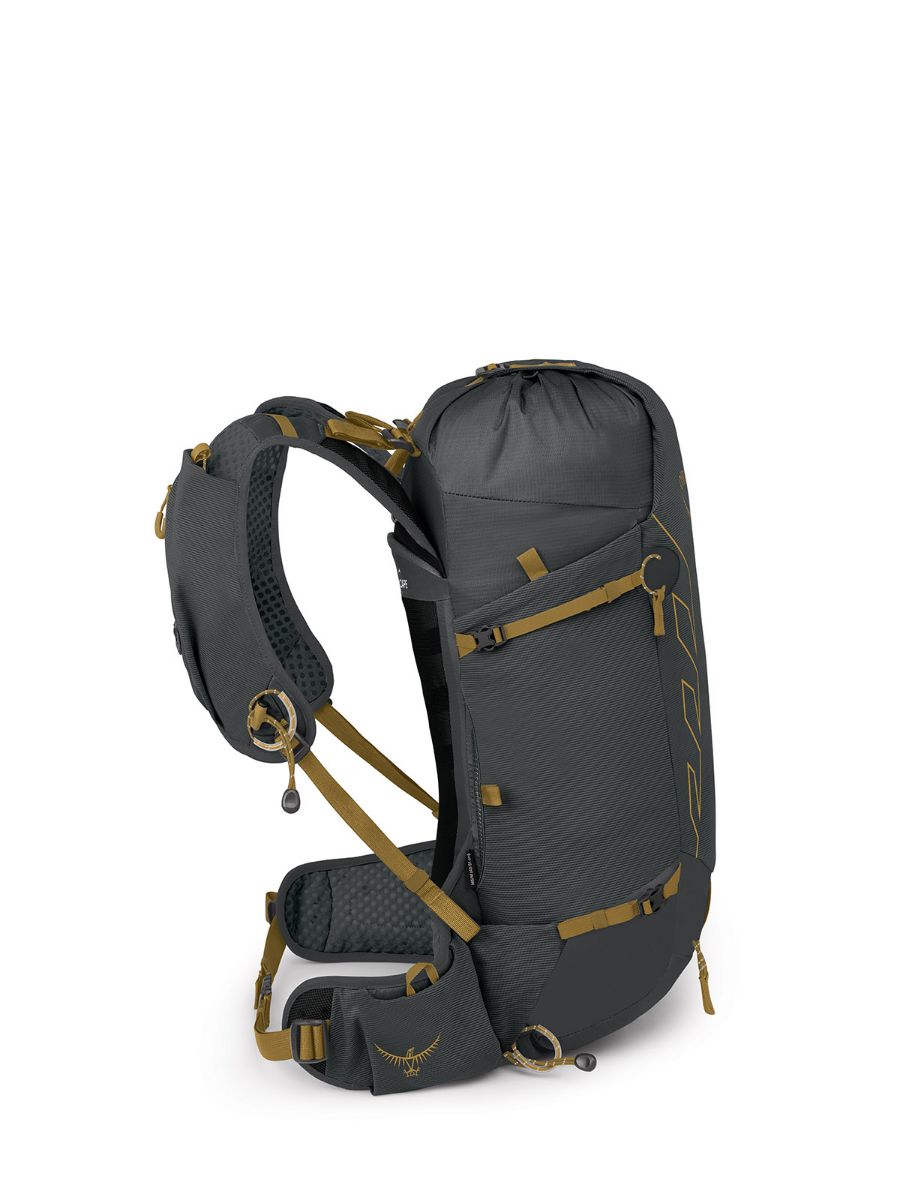 Osprey Talon Velocity 20L i fargen Dark Charcoal Tumbleweed Yellow