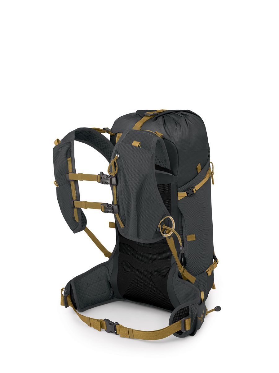 Osprey Talon Velocity 20L i fargen Dark Charcoal Tumbleweed Yellow