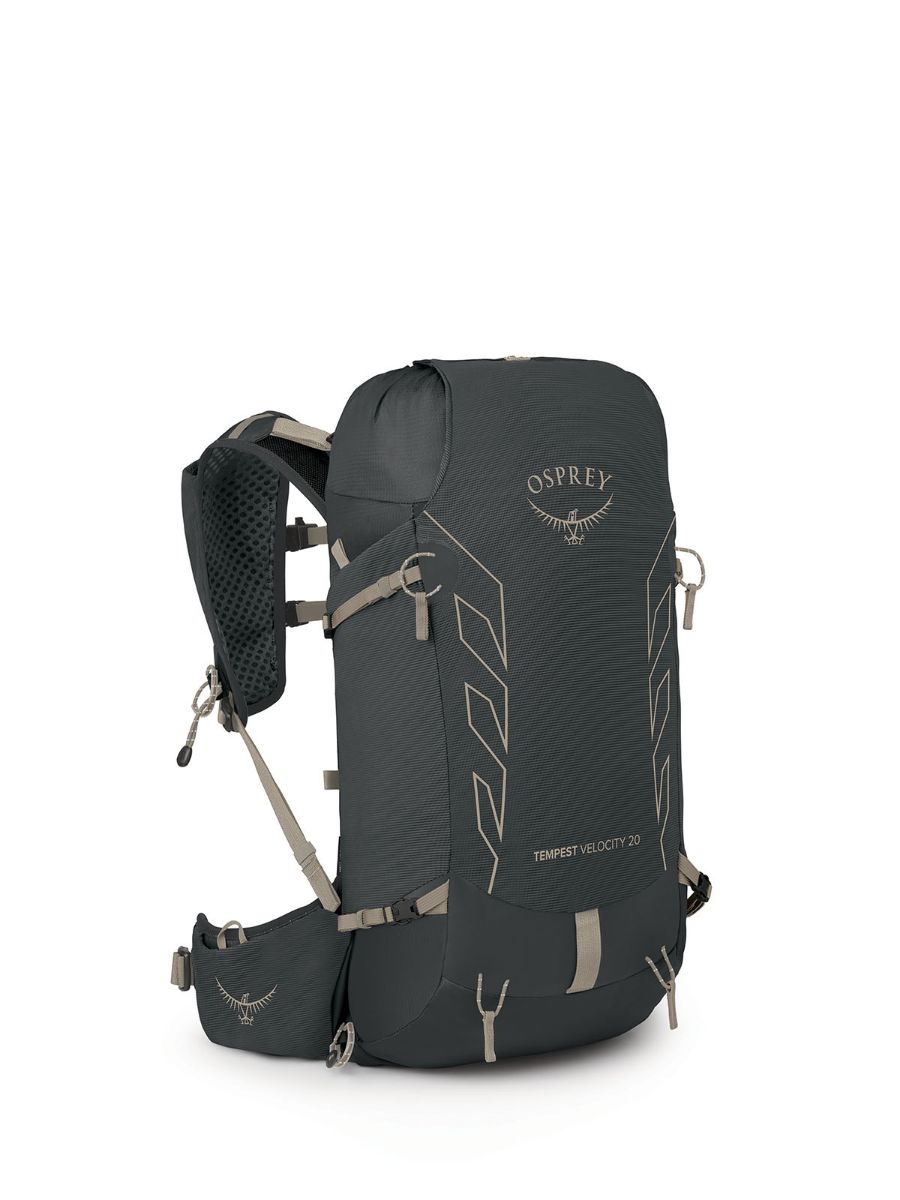 Osprey Tempest Velocity 20L i fargen Dark Charcoal Chiru Tan