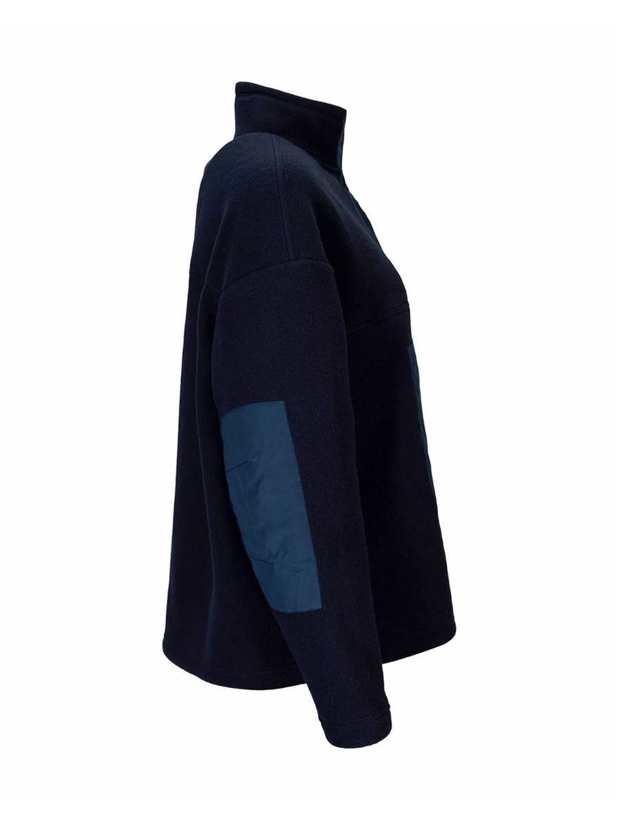 Amundsen Vagabond Waxed Fleece Womens i fargen Faded Navy/Navy