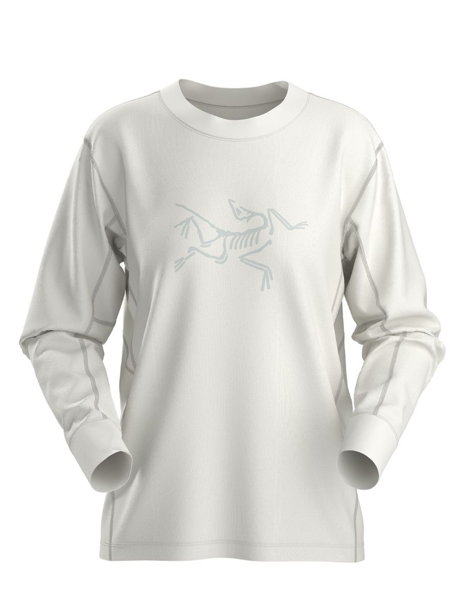 Avslappet og teknisk longsleeve til dame fra Arcteryx med logo i front