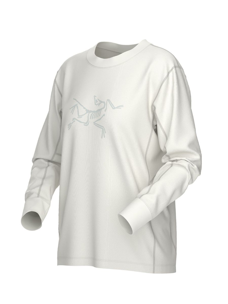 Avslappet og teknisk longsleeve til dame fra Arcteryx med logo i front