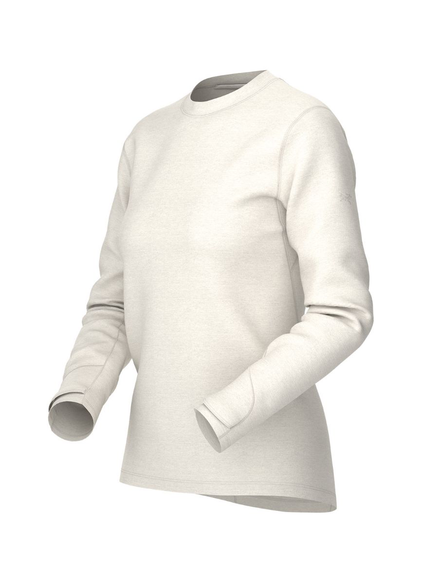 Taema Thermal Crew Longsleeve til dame fra Arcteryx i fargen Artic Silk Heather