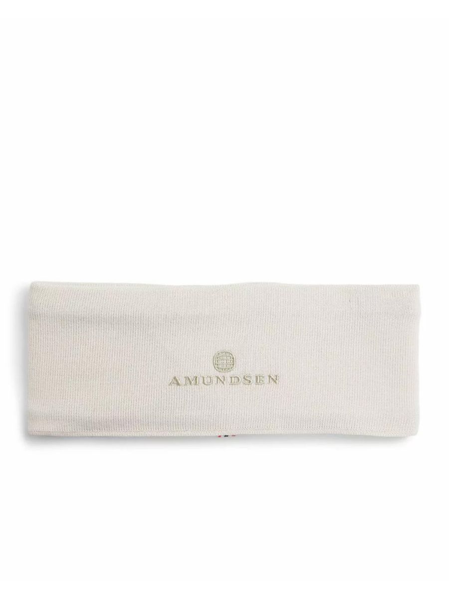 Amundsen Headband i fargen White med ton-i-ton logo