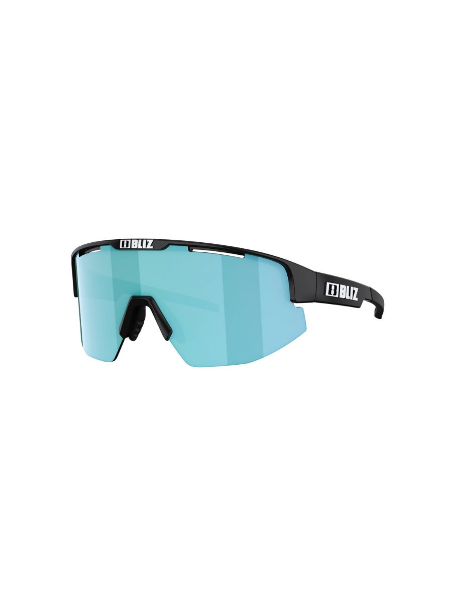 Matrix sportsbrille fra Bliz i fargen Matte Black med glass i Smoke Ice Blue